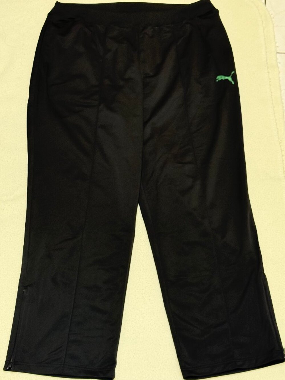Puma Men's Essentials Logo Elastic Waist w/ Drawstring Sweatpants - Black - XL